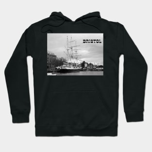 Boat at Bristol Harbour side in Enngland UK Hoodie